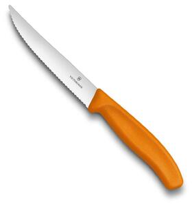 Nůž na steak zoubkovaný SWISS CLASSIC 12 cm oranžový - Victorinox