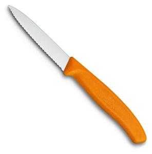 Nůž na zeleninu zoubkovaný SWISS CLASSIC, oranžový 8 cm - Victorinox