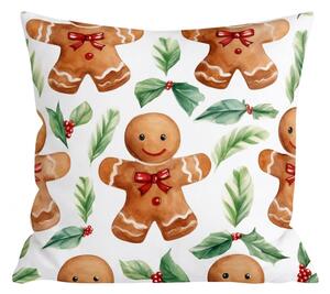 Flanelový povlak na polštář MERRY GINGER 45x45 cm, barevný