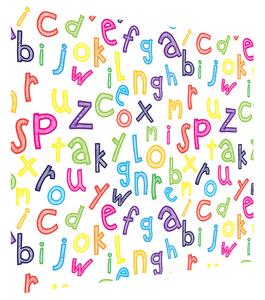 Gario Fototapeta Pěkná barevná abeceda Materiál: Latexová, Velikost: 412 x 248 cm