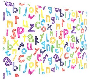 Gario Fototapeta Pěkná barevná abeceda Materiál: Latexová, Velikost: 412 x 248 cm