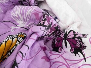 Přehoz na postel – Karolína fialová 220 × 240 cm