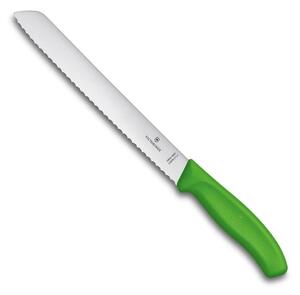 Nůž na chleba a pečivo SWISS CLASSIC 21 cm zelený - Victorinox