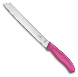 Nůž na chleba a pečivo SWISS CLASSIC 21 cm růžový - Victorinox