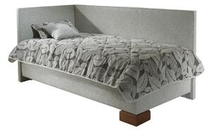 Čalouněná postel s úložným prostorem včetně polohovacího roštu QUATRO levá varianta Plocha spaní 80x200