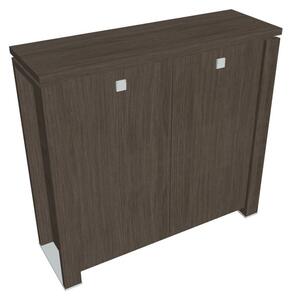 Střední skříň Verno+ 140 x 46 x 130 cm, dub antracit