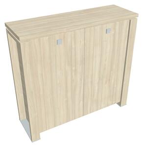 Střední skříň Verno+ 140 x 46 x 130 cm, akát