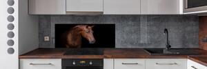 Dekorační panel sklo Hnědý kůň pl-pksh-125x50-f-114030424