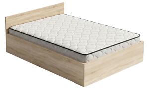 Ak furniture Jednolůžková postel Trento 120x200 se zvedacím roštem a matrací dub Sonoma