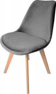 Ekspand | Židle Velvet WF1058 - šedá - moderní design - ergonomická a pohodlná