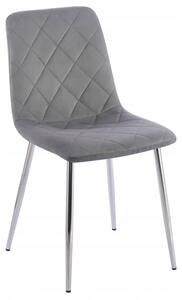 Furnitex čalounená židle K6-FX (S) Šedá-Stříbrná R91
