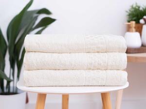 Froté ručník 50 × 100 cm ‒ Paolo krémový