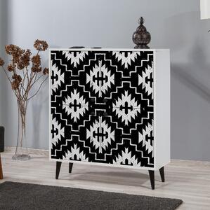 Skříňka Mozaic (bílá + černá). 1088501
