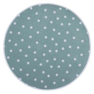 Vopi koberce Kusový dětský koberec Puntík mint kruh - 200x200 (průměr) kruh cm