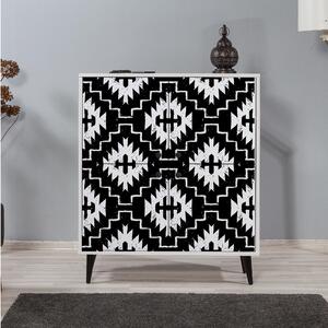 Skříňka Mozaic (bílá + černá). 1088501