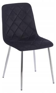 Furnitex Židle S Čalouněním Z Sametu K6-FX (S) Riviera 100 Černá