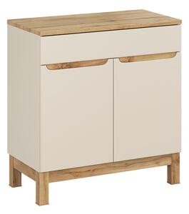 Comad Skříňka pod umyvadlo Bali Casad s deskou 80 cm kašmírová/dub wotan