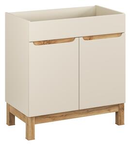 Comad Skříňka pod umyvadlo Bali 2D 80 cm kašmír/dub wotan