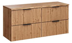 Comad Závěsná skříňka Casad Nature s deskou 120 cm dub wotan