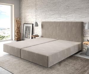 DELIFE Boxspring postel Dream-Well mikrovlákno béžová 200×200 cm bez nohou
