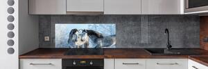 Panel do kuchyně Zima šedý kůň pl-pksh-125x50-f-116887257