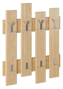 Hanah Home Nástěnný věšák Wave 64 cm hnědý