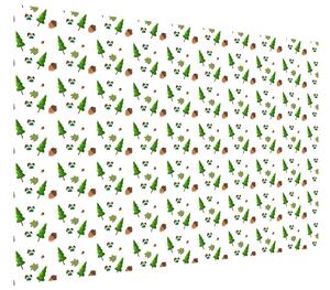 Fototapeta Zelené stromky a žaludy Materiál: Samolepící, Rozměry: 150 x 200 cm