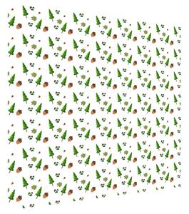 Fototapeta Zelené stromky a žaludy Materiál: Samolepící, Rozměry: 200 x 150 cm