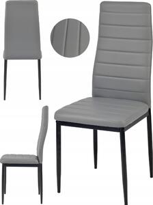 Ekspand | Čalouněná židle LR-1494 - šedá - ergonomická, moderní design, vysoce kvalitní koženka