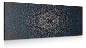 Obraz ornamentální Mandala na černém pozadí Varianta: 120x60