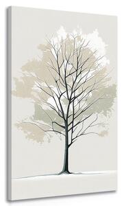 Obraz strom v minimalistickém provedení Varianta: 60x120