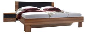 Manželská postel s nočními stolky Vera occ - ořech-černá Plocha spaní 160x200