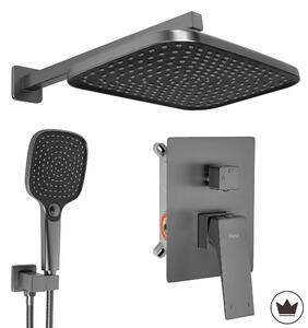 Sprchový komplet REA JOE + BOX s podomítkovou baterií, titan kartáčovaný