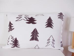 MKLuzkoviny.cz Povlak na polštář mikroplyš 70 × 90 cm – Stromeček