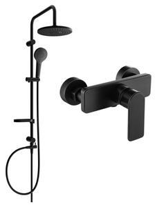 Mexen Erik sprchový set s dešťovou sprchou a sprchovou baterií Cetus, černá, 744340205-70