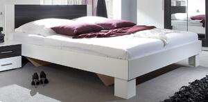 Manželská postel s nočními stolky Vera boc - bílá-černý ořech 160x200
