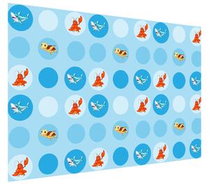 Gario Fototapeta Mořské zvířátka v bublinkách Materiál: Latexová, Velikost: 110 x 200 cm