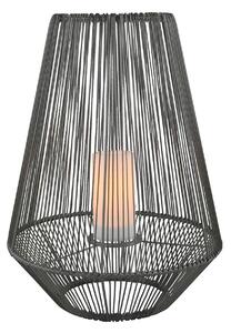 Mineros LED solární stolní lampa, šedá, výška 51 cm