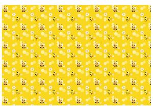 Gario Fototapeta Malé žluté včelky Materiál: Latexová, Velikost: 536 x 240 cm