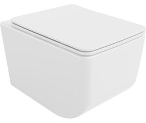 Mexen Vera WC mísa Rimless s pomalu padajícím slim sedátkem, duroplast, bílá - 30164000