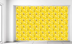 Gario Fototapeta Malé žluté včelky Materiál: Latexová, Velikost: 268 x 100 cm
