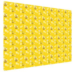 Gario Fototapeta Malé žluté včelky Materiál: Latexová, Velikost: 268 x 240 cm