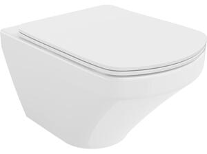 Mexen Vito miska wc Rimless se sedátkem slim s pomalým zavíráním, duroplast, bílý lesk - 30174000