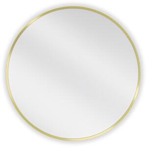 Mexen Loft, kulaté koupelnové zrcadlo 65 cm, barva rámu zlatá matná, 9850-065-065-000-50