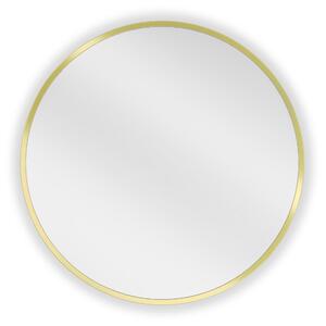 Mexen Loft, kulaté koupelnové zrcadlo 45 cm, barva rámu zlatá lesklá, 9850-045-045-000-50