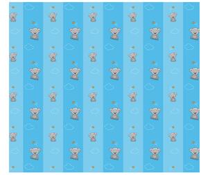 Fototapeta Udivený medvídek a obláčky Materiál: Samolepící, Rozměry: 536 x 240 cm