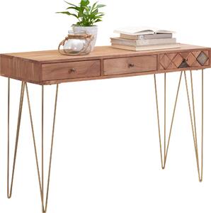KONZOLOVÝ STOLEK, akácie, barvy akácie, 115/42/78 cm Ambia Home - Konzolové stolky
