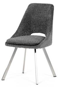 Autronic Partitura DCL-W1174GREY2 Židle jídelní, látka bouclé, šedá