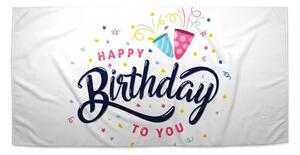 Sablio Ručník Happy birthday to you 2 - 30x50 cm
