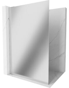 Mexen Kioto L, sprchová zástěna Walk-In 70 x 200 cm, 8mm sklo vzor zrcadlo, chromový profil, 800-070-103-01-50
